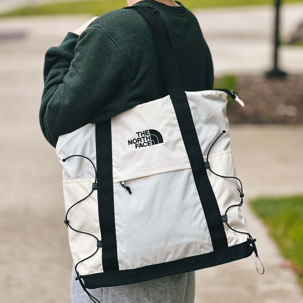 The North Face Borealis Tote Gardenia White + Black Backpack